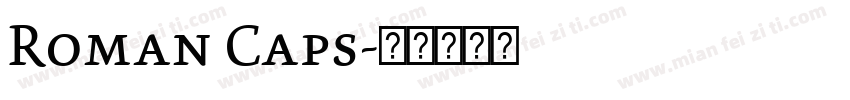 Roman Caps字体转换